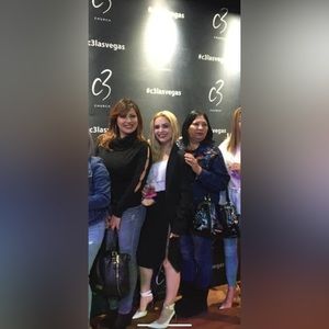 black skirt with a golden side zipper Marciano brand